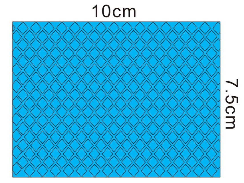 蓝色菱形纹淋膜纸手术铺单